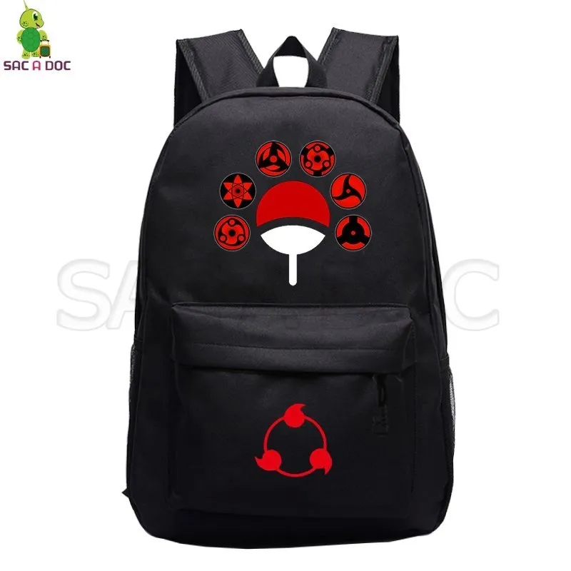 Nieuwe Narutoanime Backpack Bag Black Anime Backpacks Kids Boys Girls School Tas Travel Laptop Daypack Schoolbag Satchel Sac A DOS C49947782