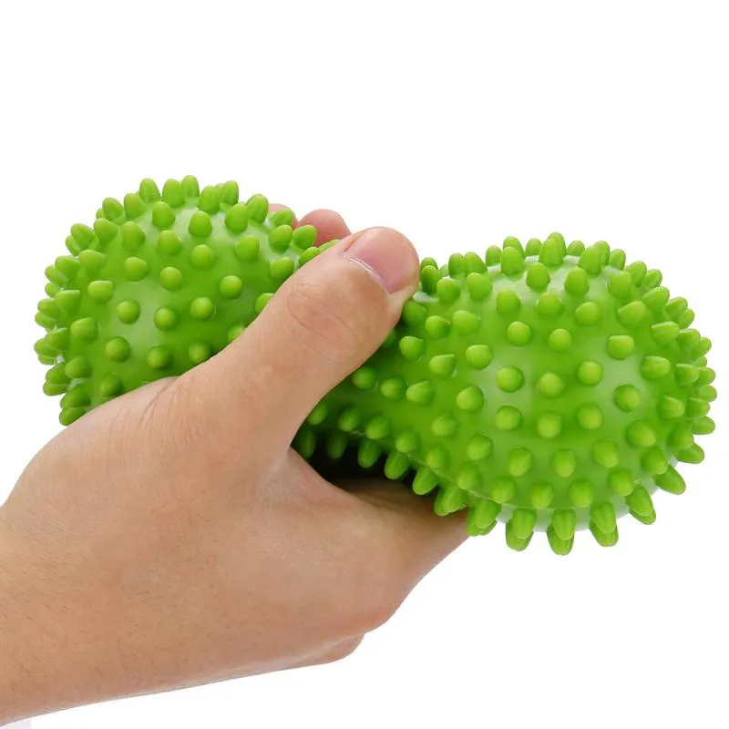 Peanut Spiky Massage Ball Roller Reflexología Muscle Gatger Punto Terapia Dolor Alivio de estrés Relájate Fitness de yoga Bola4038730