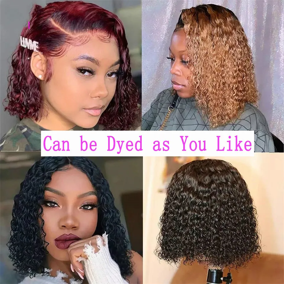 Pixie Cut Short hd Lace Front Wigs For Women Lace Front Human Hair Wigs Curly Human Hair Wig Remy Lace Closure Wig Pre plucked