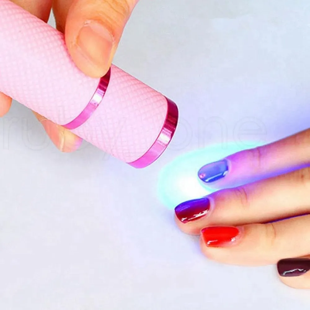 Mini Nail Torktor Led UV-lampa Gel Polsk Secadores de UNAS LED ficklampa Fast Cure Séchoirs A Ongles Nail Art Tools Nail Torkers