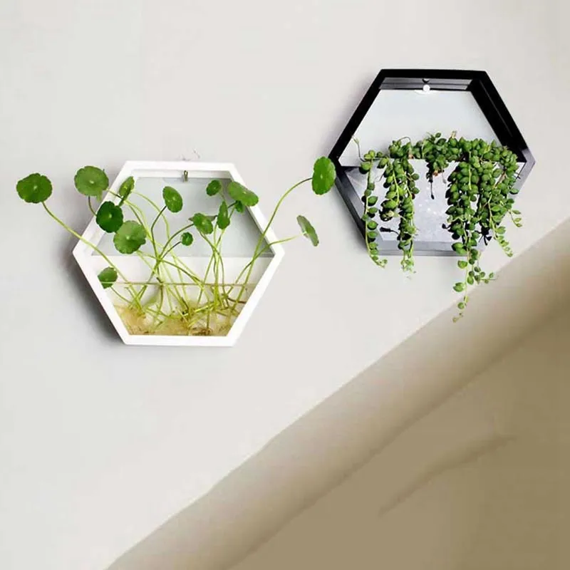 Wall Mounted Hanging Plant Pot Balcony Planter Basket Flower Garden Hanging Scindapsus Planter Supply Plants Racks Home Decor Y200723