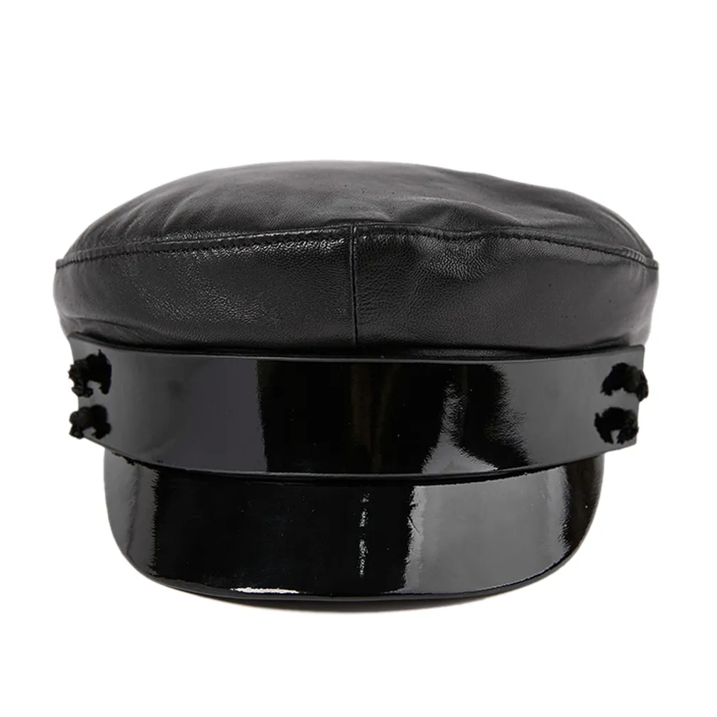 Casquette militaire pour femmes, béret Newsboy 2021 cuir de mouton, taille M L XL, à la mode, 100%