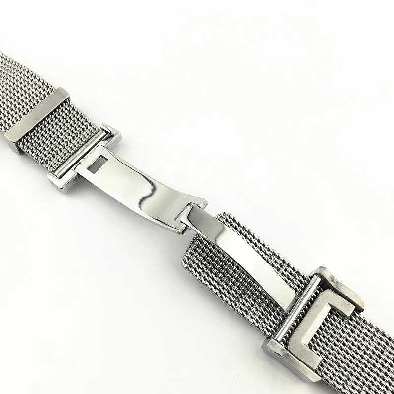 Nadaje się do IWC IWC Portofino Mesh Bluckle zegarek zegarek zegarek ze stali nierdzewnej klamry stałe Paski klamry Akcesoria 20 mm257s
