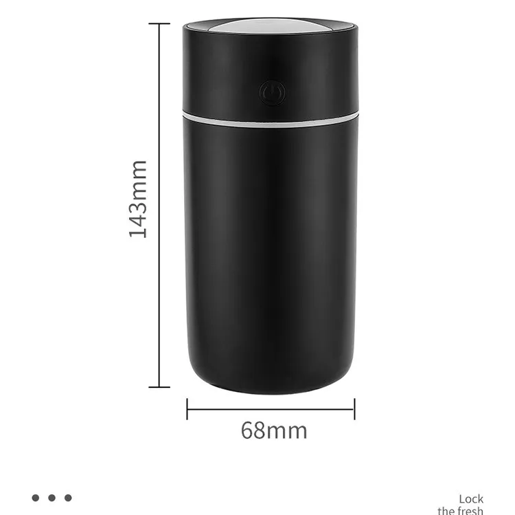 Kolorowe światła USB nawilżacz powietrza do domowego biura 320ml dyfuzor zapachowy zmiana LED parownik powietrza samochodowy olejek aromaterapia rozproszony