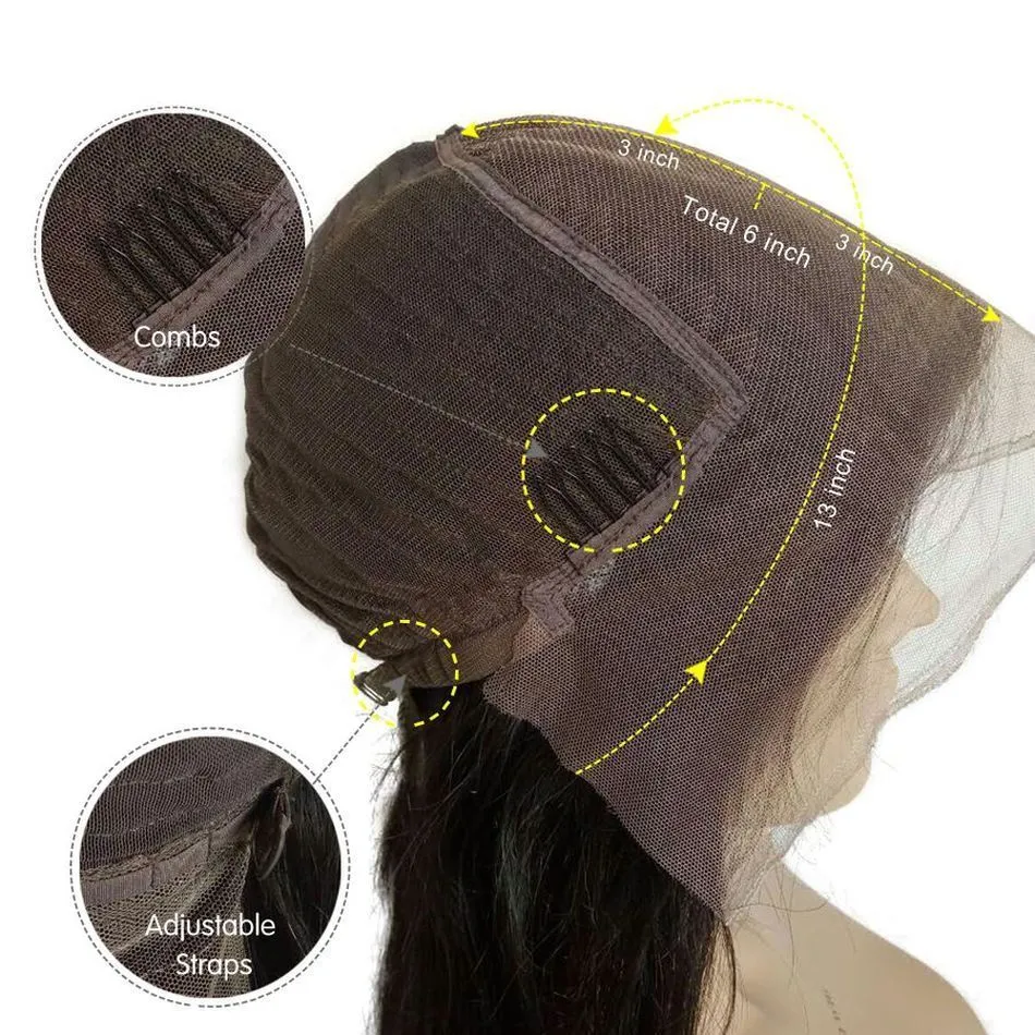 Perruque de cheveux humains frisés bouclés Afro avec frange 150 densité mongole Remy cheveux humains pleine dentelle avant perruques 13x6 partie profonde Black1719675