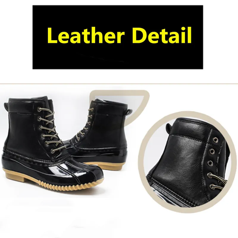 STS Dameslaarzen Lady Duck Boot met waterdichte ritsruberen Rubber Sole Vrouwen regenlaarzen veter enkel schoenen fur winter dames schoenen cx200820