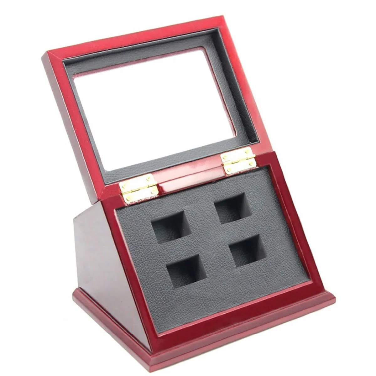 Championship Ring Display Case Box Деревянная коллекция 2/3/4/5/6/7 отверстия New T200808