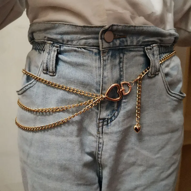 Fashion Retro Chain Belts For Women Waistbands Girdle Pants Chain Multilayer Long Tassel Party Jewelry Dress Waist Belts337i