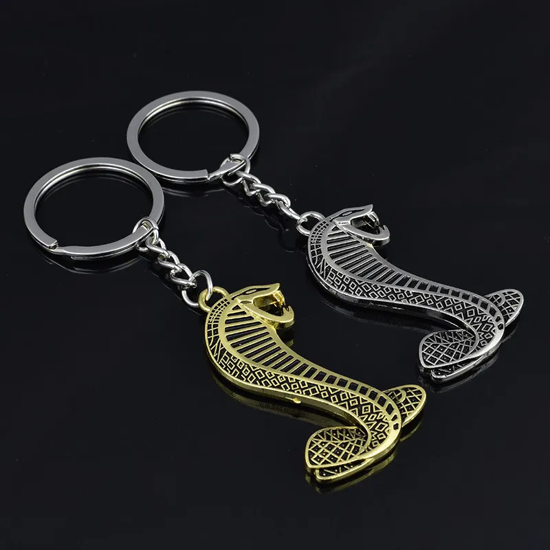 Nyckelringar dubbelsidig Mustang-bil Metall Keychain Key Ring Chain Pendant för reklamfordon Anpassade tillbehör150A