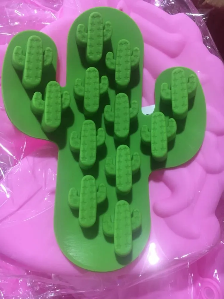 Cactus Silicone Molds DIY Cake Chocolate Molds 3D Food Grade High Quality Moldes De Cactus Baking Handmade Tools Cactus Molds