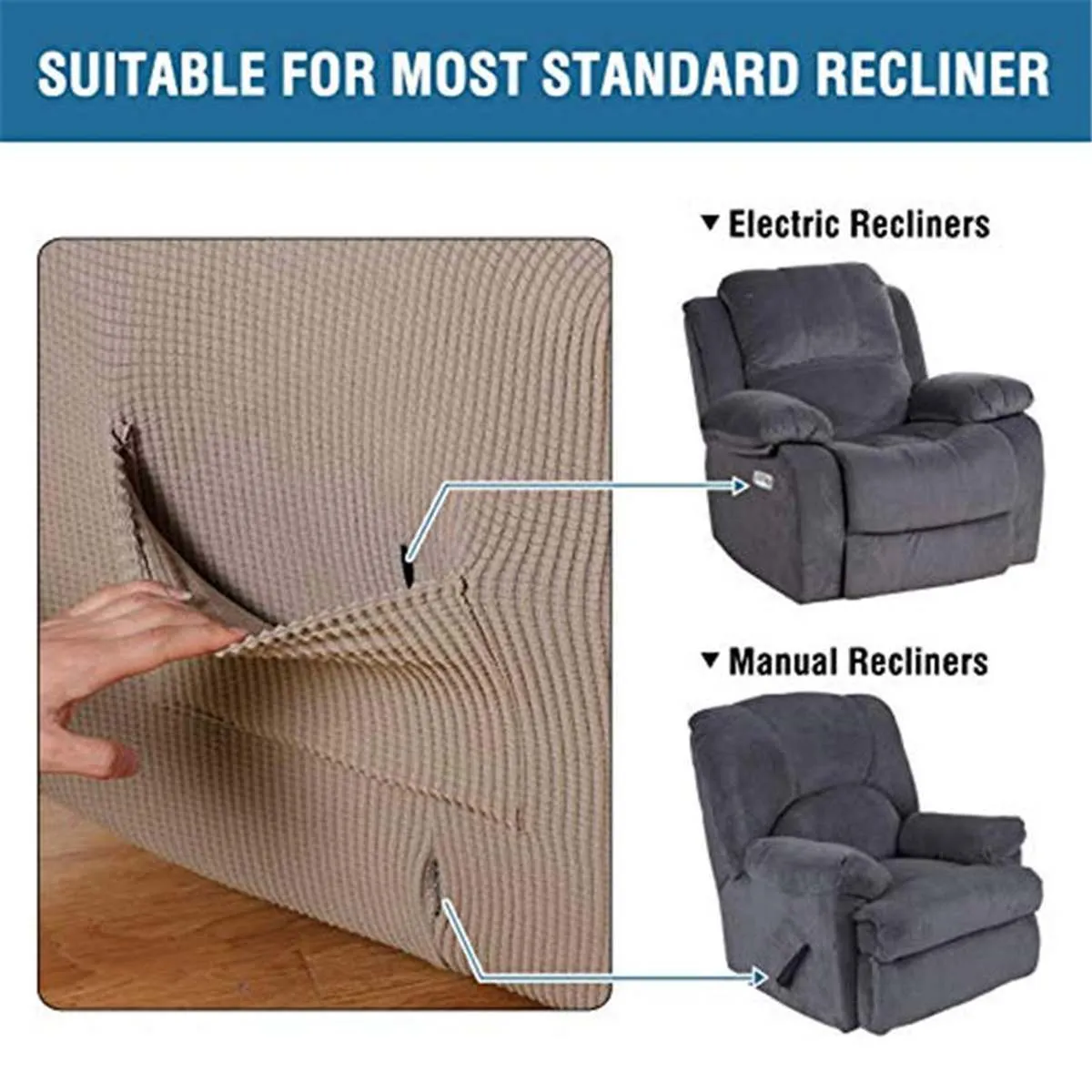 Divano reclinabile copertura del divano alluclusive copertura elasticità elasticità antismissip mobili slipvers sedia protettore divano a sedere singolo Y4894780