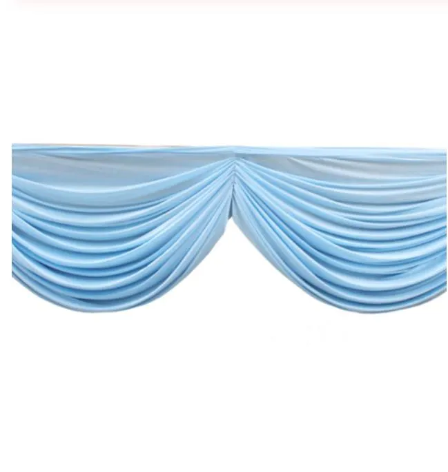 Bröllopsbakgrund Swag Ice Silk Drape Swag Decoration för evenemangsfest Bröllop Bakgrundsgardin Stage Bakgrund Bröllopsdekoration258x