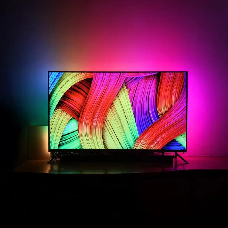 Kit de bande TV USB couleur de rêve 1M 2M 3M 4M 5M RGB WS2812B bandes LED pour TV PC écran rétro-éclairage éclairage 268Q