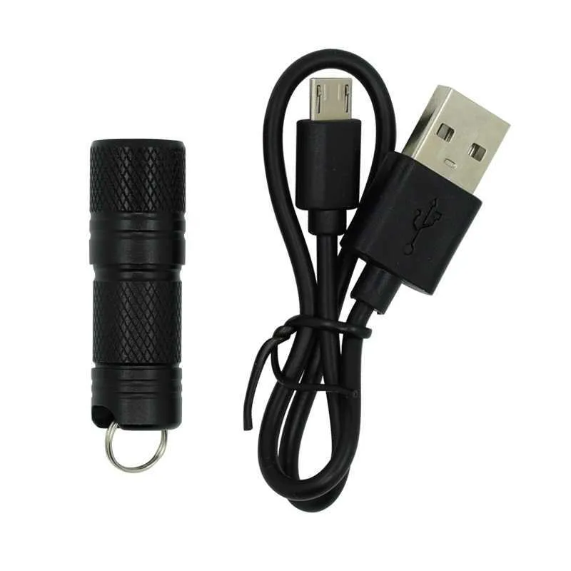Wasafire Pocket Mini Torch 2 LED El Feneri USB Şarj Edilebilir El Işık Su Geçirmez Lanterna Süper Küçük Taşınabilir El Fenerleri Y65706783