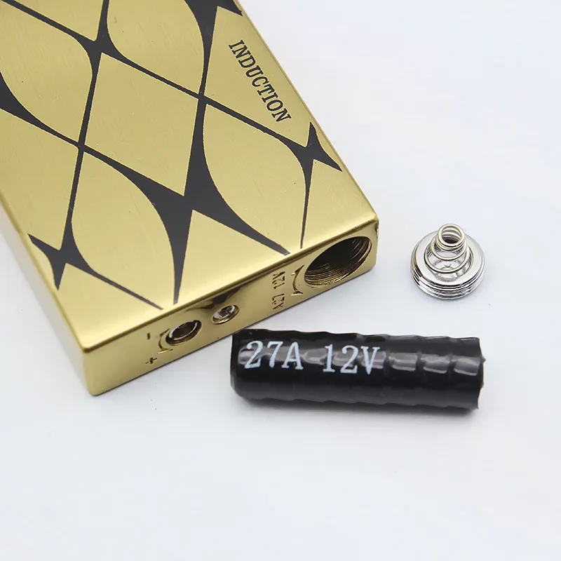 Highend Luxury Business Gold Brick Jet Metal Lighter Torch Turbo Sliphjul Butangas -tändare Flint uppblåsta män gåva nr GA9129228