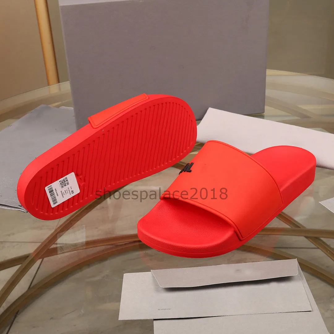 2021 Paris Sliders Herr Dam Sommar Sandaler Strandtofflor Dam Flip Flops Loafers Svarta Utomhus Hem Slides Chaussures Skor Med Box