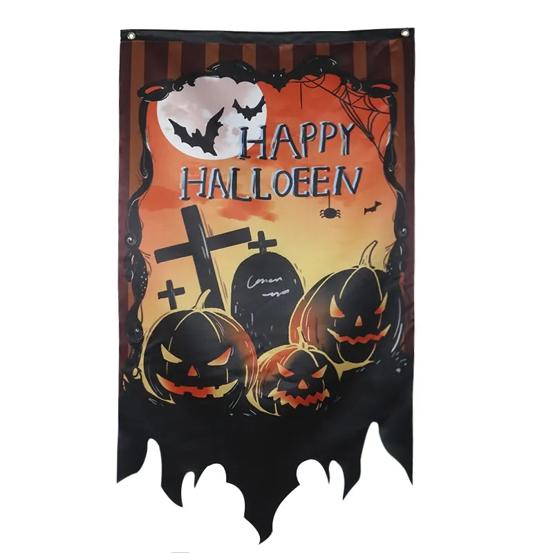 Halloween Decorations Flag Bar KTV Restaurant School Activity Scene Decoration Flags Props Happy Halloween Flags T3I51035