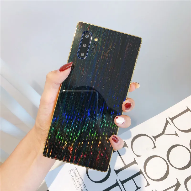 Luxe Multicolore Brossé Laser Miroir Glitter Bling Étui Souple pour IPhone 6 6s 8 7 Plus 11Pro XS MAX XR 11 11promax SE2020