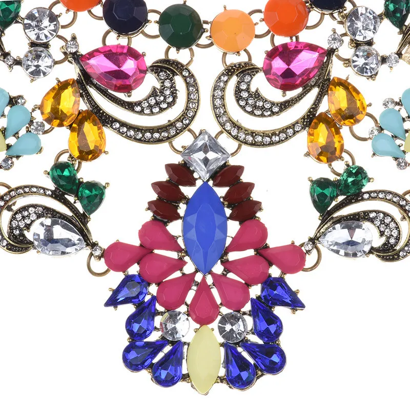 Бижутерия для женщин Модное ожерелье с ювелирными изделиями Drag Queen с блестящими изгибами и серебряной цепочкой234M