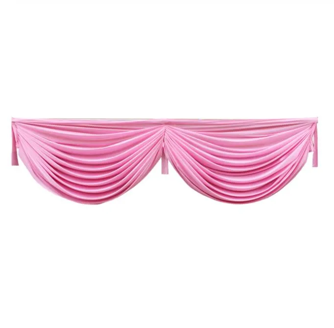 Bröllopsbakgrund Swag Ice Silk Drape Swag Decoration för evenemangsfest bröllop Bakgrundsgardin Stage Bakgrund Bröllopsdekoration209w