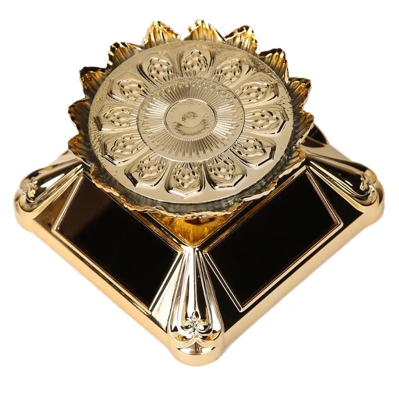 80 80 45mm Girevole da 360 gradi Rotante Anello orologio da gioielli Espositore Moda Vetrina solare con 3 pezzi di illuminazione LED Whole241e