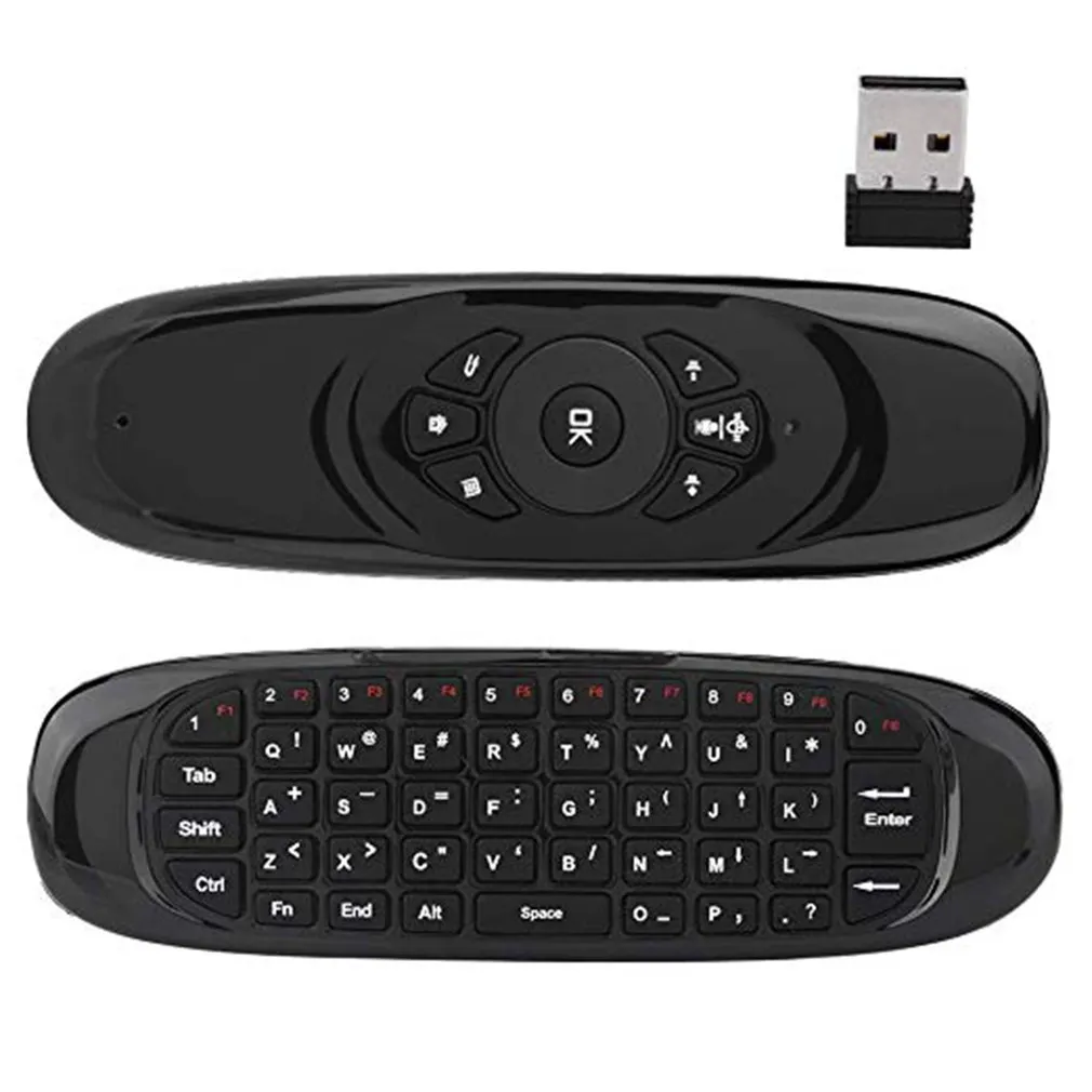 C120 Version multilingue Multi-Wireless Air Mouse Keyboard Souris Somatosensory Gyroscope Double-Controte Control DHL Sample5007984