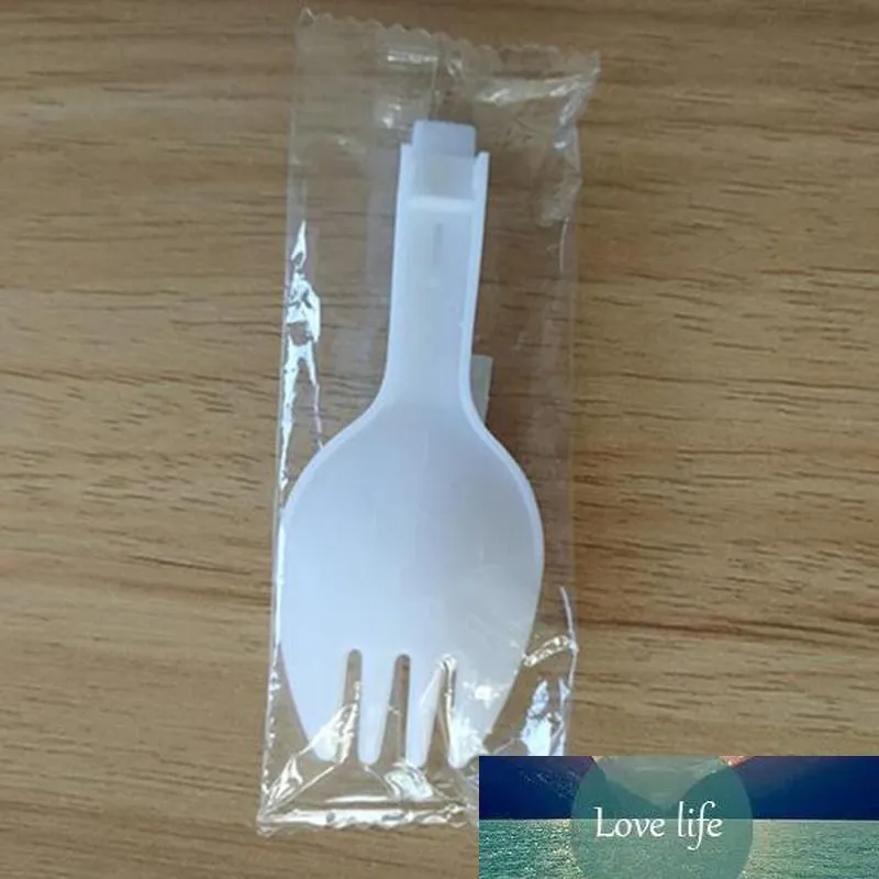 Cuchara de plástico Tenedor plegable Cuchara medidora Cuchara para helado Cuchara para tenedor194c