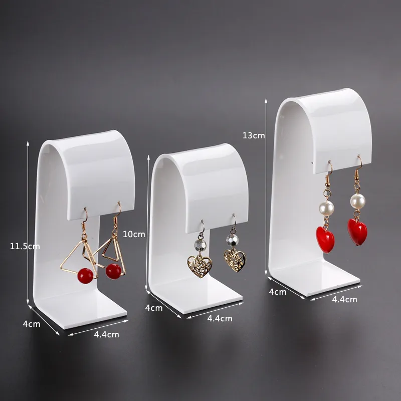 Ensemble de 3 pièces acrylique bijoux boucles d'oreilles support présentoir organisateur étagère boutique comptoir vitrine bijoux boucles d'oreilles présentoir M292r