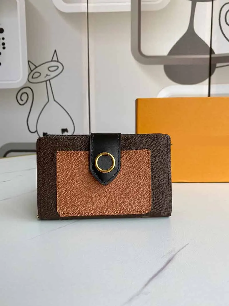 M69443 Kurzstil Wallet L Blumenmuster Mix Farbe Mode -Mode -Geldbörse Echtes Leder 2020 neuer Stil Kurzstile Button Ladies Puts5567795