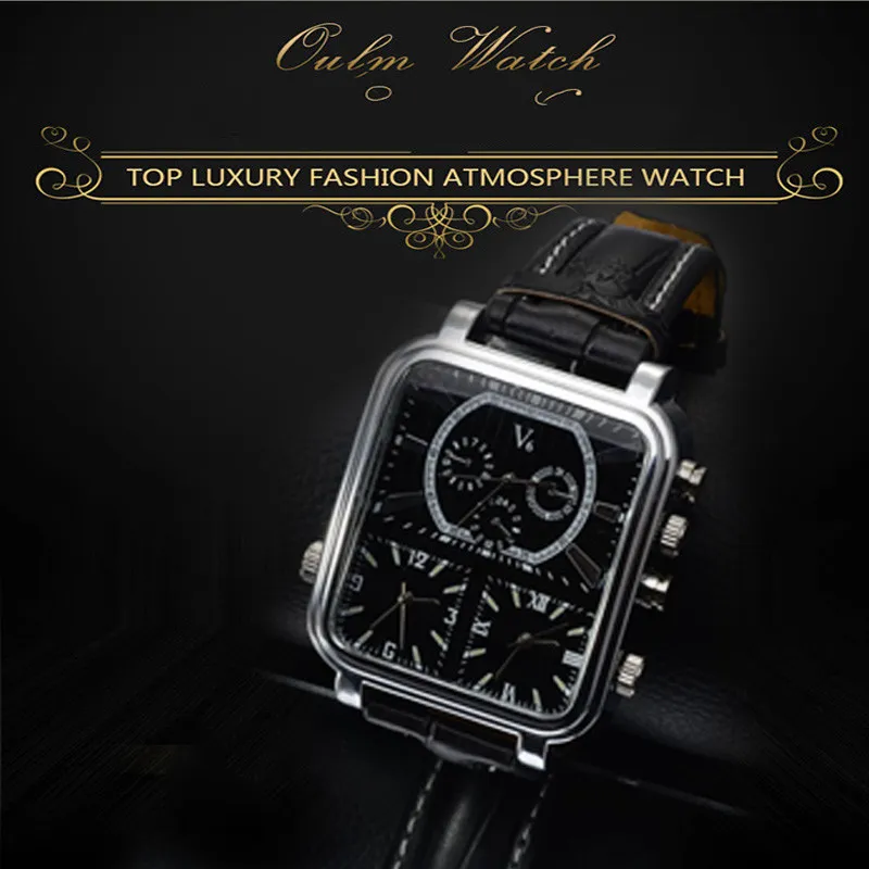 Nowe przyjazdy Timelimited Designers Big S Handel V Cool Watch Wskaźnik Square Duże wytyczne zegarek zegarek męski 2761234