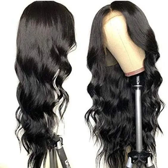 Body Wave Peruka Blue Bezpełne koronkowe peruki Brazylijskie Remy Włosy koronkowe przednie ludzkie włosy z włosami dla kobiet w Preplucked3225768