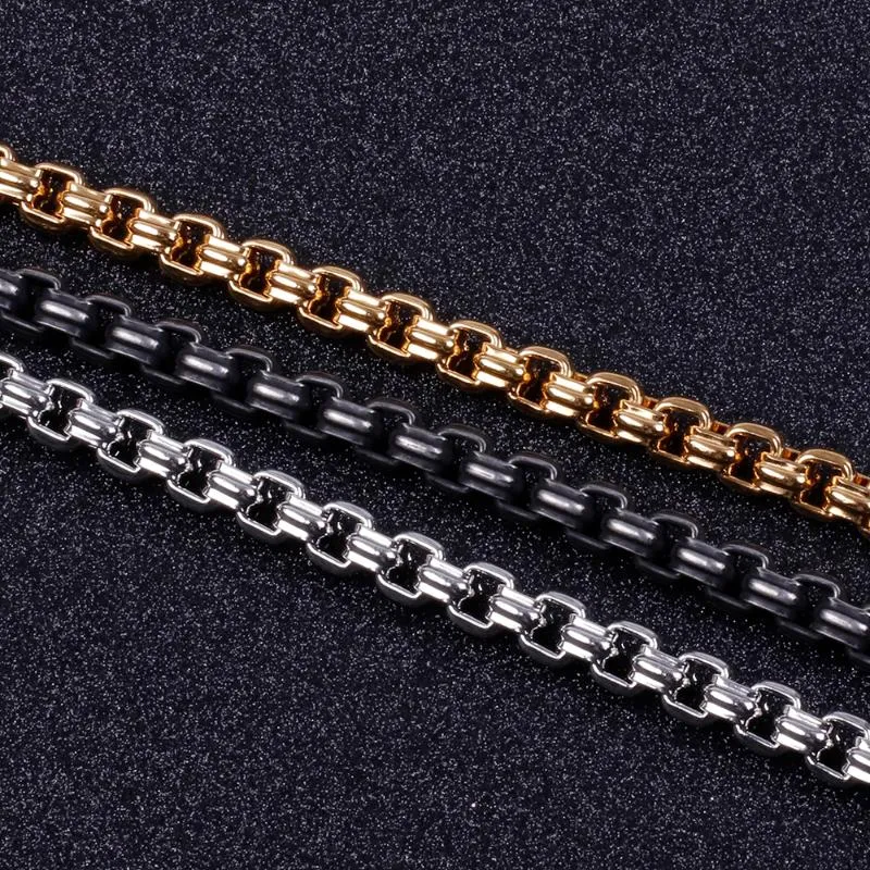 Men's Friendship Bracelets 2022 Gold Black Stainless Steel For Men Friends Bracelete Classic JewelryLink Chain LinkLink Link307v