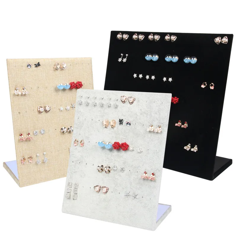Mannequin Velvet Suede Ring Pendant Bracelets Earrings Organizer Necklace Jewelry Display Stand Holder Rack Showcase Plate Shelf M263n