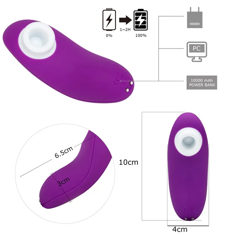Kadınlar için Seks Oyuncak Vibratör emme, Sonraki Generaton Air-Pulse Klitoris Stimülatörü - Klitoral Sucking Basınç-Dalga Teknolojisi T200812