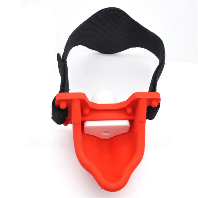 Silikon Piss Urinal Mundknebel Gürtel mit 4 Stück Gag Ball Mund Biss Plug Slave BDSM Sexspielzeug für Männer und Frauen Y200616