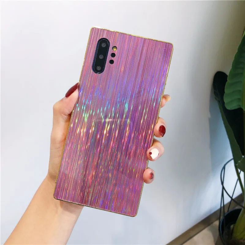 Luxe Multicolore Brossé Laser Miroir Glitter Bling Étui Souple pour IPhone 6 6s 8 7 Plus 11Pro XS MAX XR 11 11promax SE2020