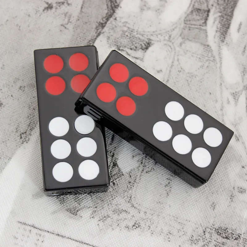 Mini Creative Lighter Refillable Butane Gas Mahjong Shaped Lighters Novelty Cigarettändare gåva3461668
