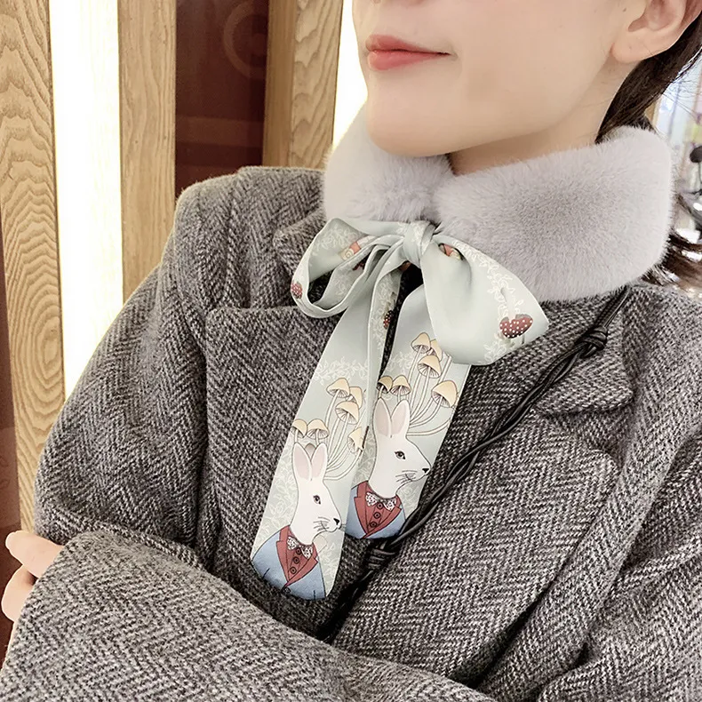 Nieuwe Koreaanse East Gate lint bontkraag sjaal vrouwelijke verse schattige student bontkraag nep kraag sjaal fashion5373638