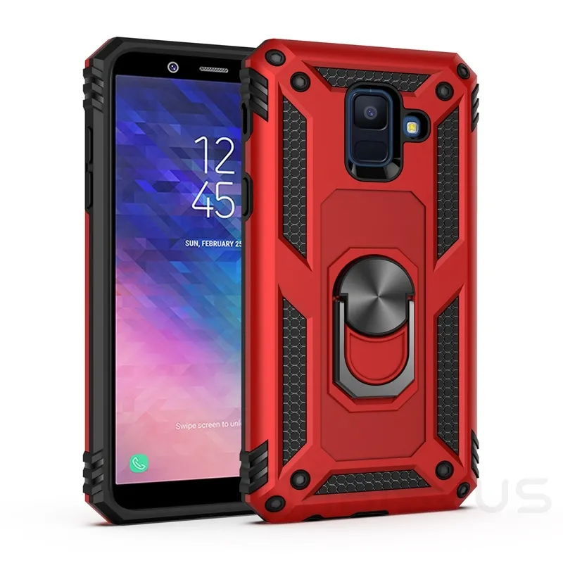 Armor Shock -Rase Case для Samsung Galaxy J5 J7 J8 J4 J6 Plus A6 A8 A7 S8 S9 S10 Lite Примечание 8 9 10 J2 Крышка бампера.