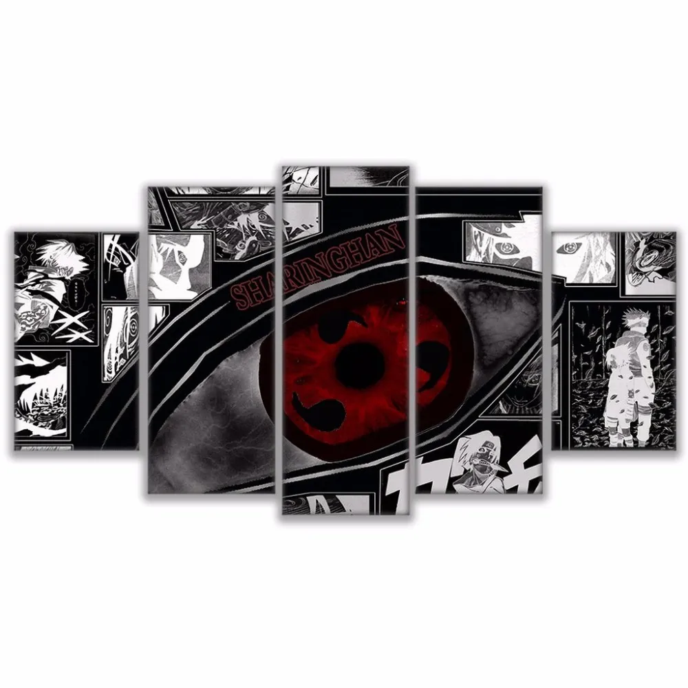 Modular Wall Art Pictures Canvas HD Printed Anime Painting Framed Sharingan Poster Modern Home Decor Room5739780