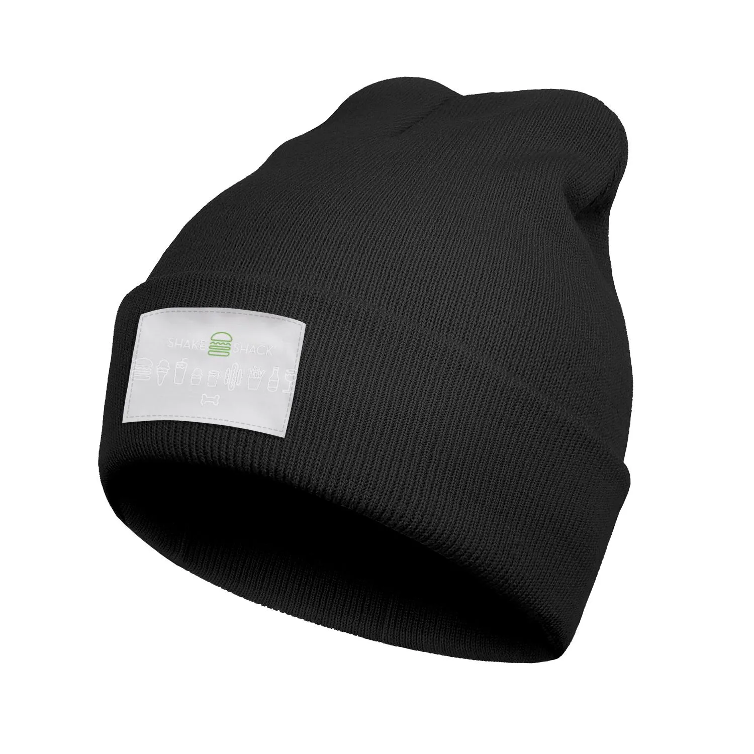 Fashion Shake Shack logo vinter varm klocka beanie hatt manschetterade vanliga hattar sqaure sdale skaka shack burger dog63250632370166