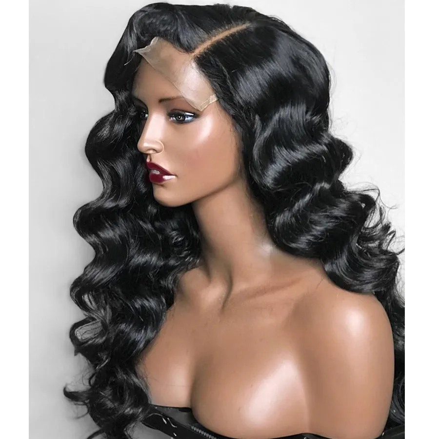 Brésilien Wig Deep Wig Curly 360 Lace Frontal Perruque pré-tour pré-tour 13x6 Lace Front Human Hair Wigs for Black Women 20209861964