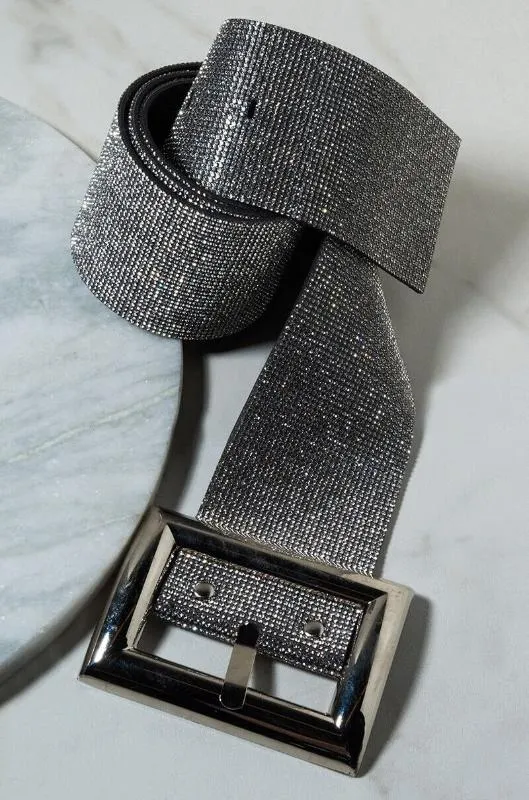 Cintura larga da donna con strass di nuovo design Cintura in cristallo con diamanti lucidi Moda Cintura da festa in oro argento oro femminile3046