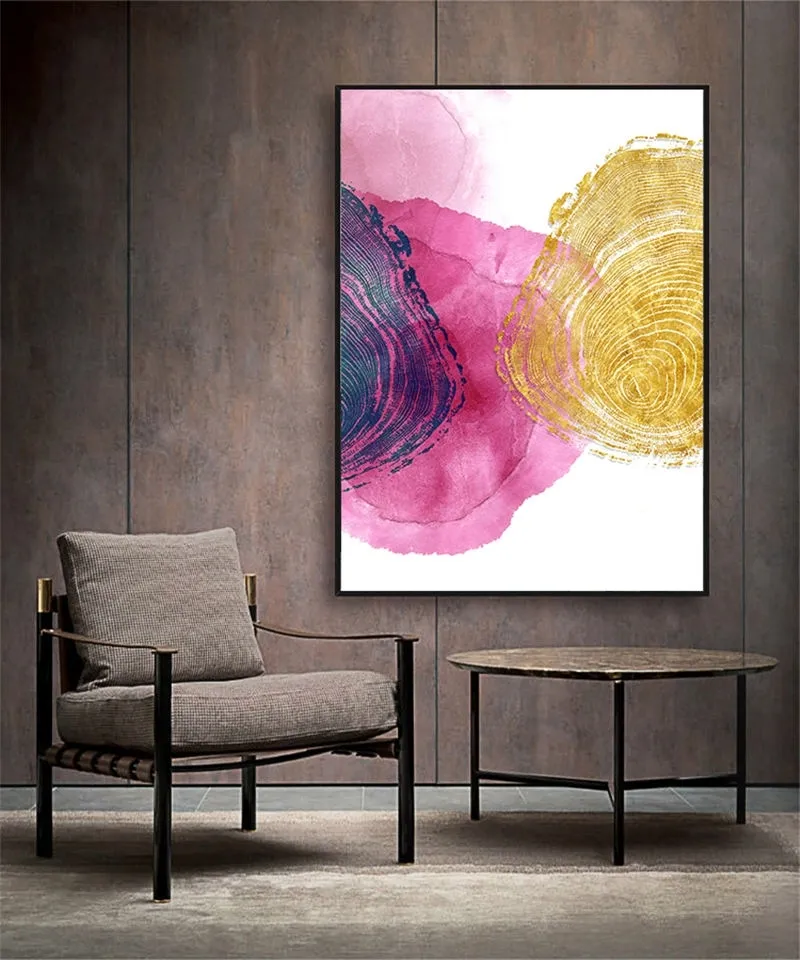 Abstract Tree Rings Poster Nordic Canvas Painting Prints Wall Art Minimalist Pictures and Poster for Living Room Decoration7288289