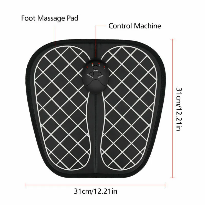 Electric EMS Foot Massager Pad Feet Muscle Stimulator Foot Massage Mat Improve Blood Circulation Relieve Ache Pain Health Care