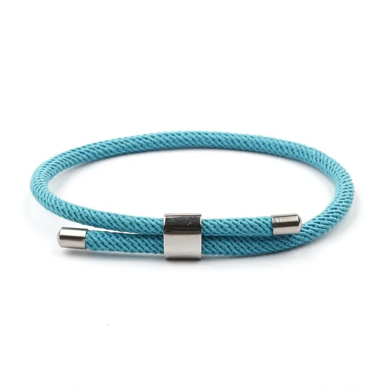 New Arrival Lover Macaron Charm Rope Chain Paracord Bracelet Male Women Summer style Adjustable Accessories S0021301r