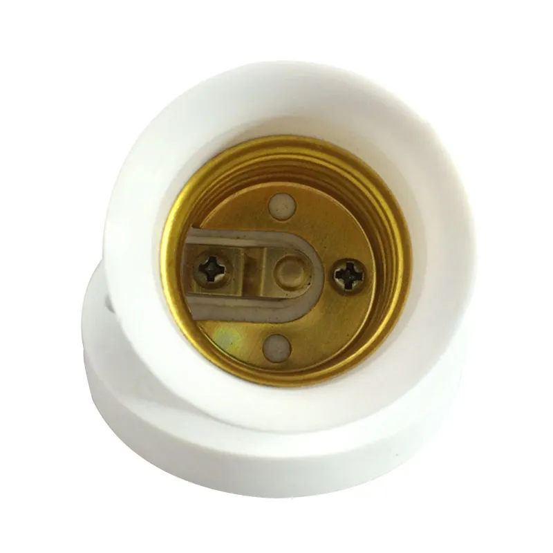 E27 socket socket 45 degree tilt screw bulb base wall socket adapter converter garden lamp holder AC 250V 6A