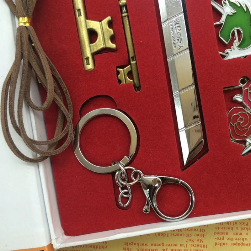 9 pièces ensemble Anime attaque sur Titan Badge porte-clés en alliage de Bronze pendentif porte-clés Shingeki No Kyojin accessoires d'action enfants cadeaux 357k