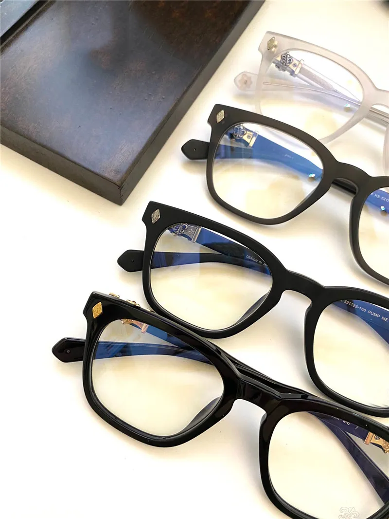 New vintage frame eyeglasses CRH PUMP glasses can be equipped with prescription steampunk square style transparent lens clear opti312g