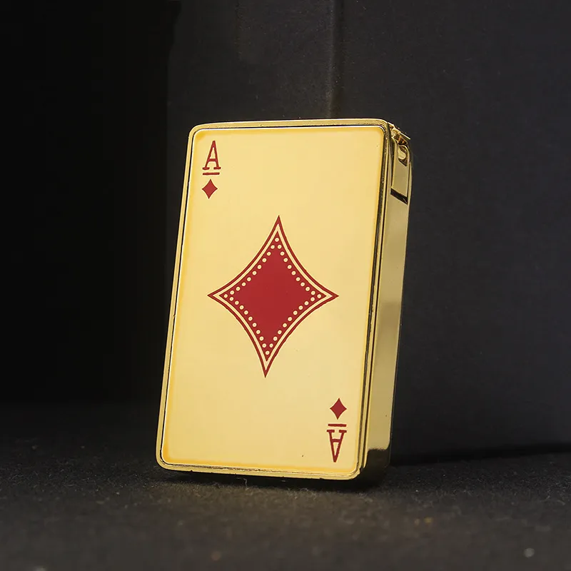 Brique du poker en plastique créatif Rechargeable Butane Gas Lighters Placing Cigarette allume pour Man77023523087162